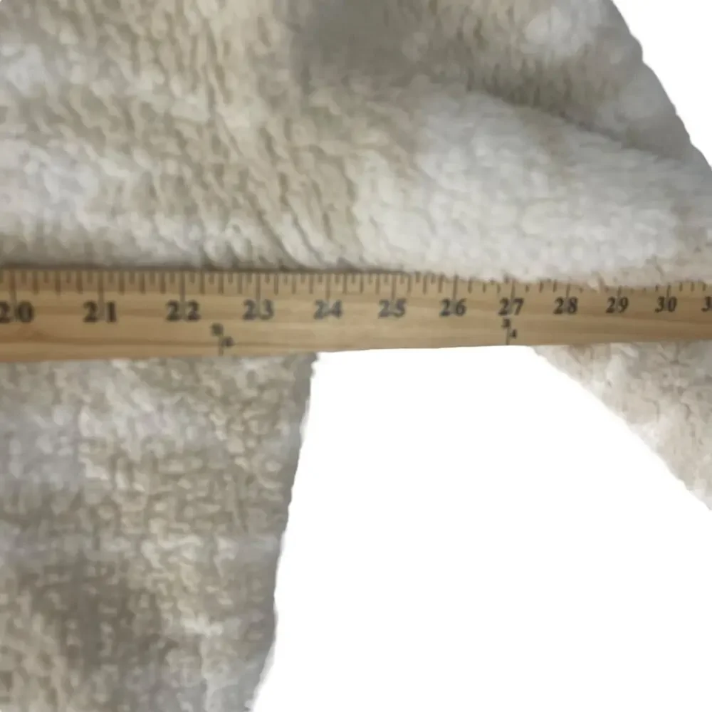 Sonoma Women's Size Large Sherpa Tan Cream‎ Sherpa Hooded Sweater